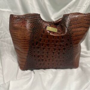 Brahmin Brown Crocodile Embossed Women's Bag